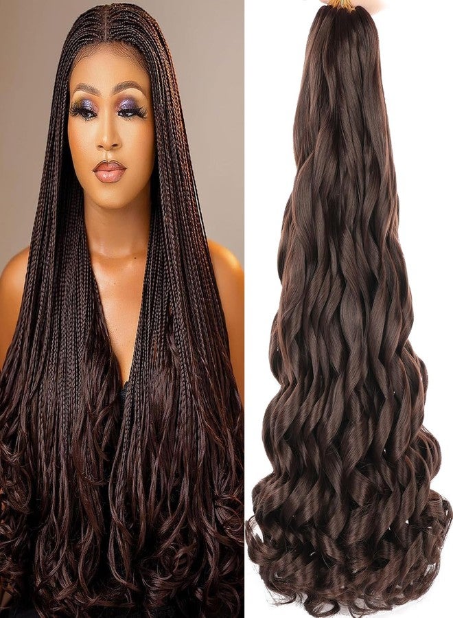 إكستريند وصلات شعر صناعية من نوع ياكي، مقاس 22 بوصة، مموجة بشكل فضفاض، ذات أطراف مجعدة، من إكس تريند، 8 عبوات، لون بني داكن، مموجة بشكل فضفاض، نابضة بالحيوية، للنساء ذوات البشرة السمراء (22 بوصة، رقم 4). - Image 1